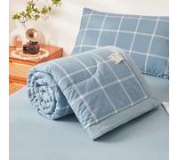 HUSHDML Couette d'été en Coton pour lit Double/Simple - Couette Fine utilisable sans Housse - Couette d'été légère et Douce(E5,200x230cm)