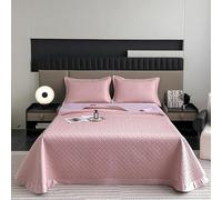 HUSHDML Couvre Lit Matelassé 2 Personnes, Doux et Confortable Boutis Dessus de Lit en Microfibre, Ensemble 3 Pièces Couvre Lit Matelassé avec 2 Taies d'oreiller(8)