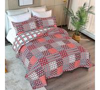 HUSHDML Couvre Lit Matelassé De Luxe, Dessus De Lit 2 Personnes Doux et Confortable Patchwork Boutis Jeté De Lit Coton 3 Pièces Couvre-Lit en Couverture Décoratif avec 2 Taies d'oreiller(1,250x270cm)