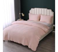 HUSHDML Ensemble de Couvre-lit matelassé 3 pièces - Dessus de Lit 2 Personnes uni brodé, Couverture Courtepointe de literie léger Toutes Saisons, avec 2 taies d'oreiller(Blue)