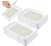 Hushee Lot de 12 plateaux plats transparents pour sac d'allaitement, pour sac d'allaitement, 20 x 12 x 1,7 cm
