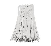 HUSHUI 100pcs Metal Vies 304 En Revêtement époxyde En Acier Inoxydable Tize de Câble de Verrouillage Auto-verrouillable Multifonctionnel pour Machines