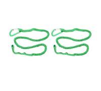 HUSHUI 2 Pièces Laisse de Pagaie de Kayak, Corde de Lanière à Sangle Extensible pour Kayak, Bateau, Canoë, Canne à Pêche 3 à 6 Pieds (Vert)