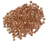 HUSHUI 200 Pièces de Perles en Bois de Pêche, Artisanat de Bijoux Faits à la Main pour Colliers, Bracelets, Pendentifs, avec Surface Polie et Contrôle de qualité Strict