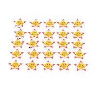 HUSHUI 25 Pièces Broches LED, épingles D'insignes étoile de Canard en Plastique Brillant de Dessin animé avec de Merveilleux Effets de Lumière, pour Uniformes de Fête, Accessoires de (épingle étoile)