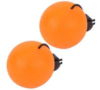 HUSHUI 2PCS Balles de Poignée en Silicone pour Renforcer les Doigts et les Bras Idéales pour L'Exercice et les Outils de Récupération de Massage Jaune 15 Degrés