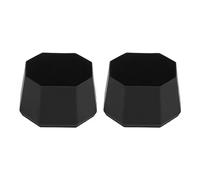 HUSHUI 2Pcs Capuchon De Raquette De Tennis, Couvercle D'extrémité De Raquette De Tennis en Silicone pour Raquette De Racquetball Noir