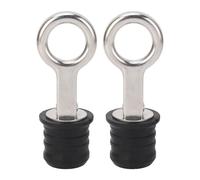 HUSHUI 2pcs Poignée de Bateau Snap Snap, Plug de Vidange Marine en Acier Inoxydable avec Action de Verrouillage de Torsion, pour Les Bateaux Yachts Navires Canots de Sauvetage (1-1/4 Pouces)