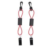 HUSHUI 2PCS Sécurité Boat Sifflet Plastique Portable Whistle D'urgence avec Longe pour la Navigation de Canot