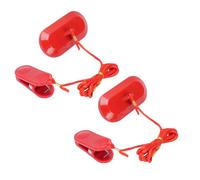 HUSHUI 2pcs Tapis Tapis Roulant Magnet D'arrêt D'urgence 2 Prong Universal Auto Stop Running Machine Key 75x35mm