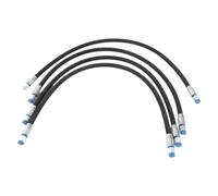 HUSHUI 2PCS Valve de Divertisseur à 3 Voies, Blocs de Connexion Auxiliaires Hydrauliques pour la Mini Excavatrice Chinoise 1-2 Tonne, avec des Tuyaux Flexibles de 31 Pouces
