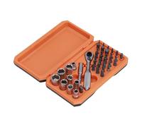 HUSHUI 42 en 1 Sigle de Clés à Colit Ensemble de Clés S2 Kit de Bit de Pilote pour Meubles Mécaniques Réparation de Vélo en Orange Boîte