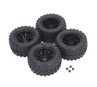 HUSHUI 4pcs 12 Mm Hex Hex 1/10 RC Roues et Pneus de Camion pour Axial pour HSP pour pour HPI Universel à 10 Trous Moyeu Pneus de Roue RC
