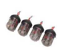 HUSHUI 4pcs Cage D'appâts de Pêche, Support de Chargeur D'appâts Réutilisable en Plastique pour Pêche à la Carpe, Panier de Vitesse de Pêche Portable Léger