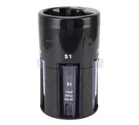 HUSHUI 5 en 1 Coin Strorter Machine Counter Portez, Tube D'organisateur de Pièces Manuel Facile pour la Banque de Bureaux à Domicile avec Conception Compacte, Système de Comptage de
