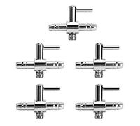 HUSHUI 5 Pièces Distributeur de Tube d'air en Acier Inoxydable Pompe à Oxygène Contrôle Vanne à Tête Unique pour Aquarium