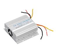 HUSHUI Adaptateur d'alimentation 24 V à 12 V Transformateur Léger pour Systèmes Audio de Voiture et Camions Argent 1 unité (20A)