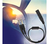 HUSHUI Adaptateur de Casque D'aviation Universel pour Hélicoptère H-GA avec Câble de Protection Durable pour Casques David Clark - 1 unité