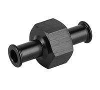 HUSHUI Adaptateur Universel de Manomètre de Carburant Nitreux, Alliage D'aluminium Robuste pour une Détection Précise de la Pression, Raccord de Tuyau de 3/8 Pouces, adapté à une Utilisation (Noire)