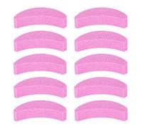 HUSHUI Affûteur de Tronçonneuse 10 Pièces, Pierre à Aiguiser Portable avec Tige pour Affûtage de Scie à Chaîne, Pierre à Aiguiser Rose en Forme