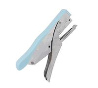 HUSHUI Agrafeuse à Main Ergonomique et Légère, Pince Portable pour la Maison, le Bureau, L'école, Reliure de Documents en Métal, capacité de 10 Feuilles (Bleue)