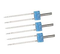 HUSHUI Aiguilles Doubles en Acier Inoxydable pour Machine à Coudre, 3 Pièces, Durables, pour Points Décoratifs, 2mm, 3mm, 4mm (Aiguille double machine 4MM-3 pièces/sac)