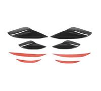 HUSHUI Aileron de Pare-Chocs, Protection de Lèvre de Pare-Chocs Avant en Caoutchouc avec Surface Douce, pour (Noir Brillant)