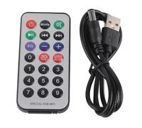 HUSHUI Amplificateur de Puissance Audio Hi FI, Lecteur de Décodage MP3 Compact et Puissant pour Le Divertissement à Domicile, Noir, Télécommande Incluse (Noire)
