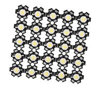 HUSHUI Ampoule de Projecteur à Perles LED, 25 Pièces, Source de Lumière à Puce 3W Haute luminosité pour éclairage Intérieur et Extérieur, Aluminium Durable (3000-3200K)