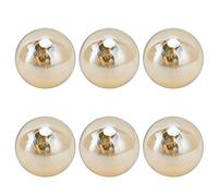 HUSHUI Ampoule LED G45, 6 Pièces, Lumière Chaude, Vintage, Lumière Décorative à intensité Variable, pour la Maison et les Cafés, Verre, Base 4W E14