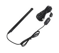 HUSHUI Antenne à Montage Adhésif, Antenne D'autoradio Dab D'interface SMA à Gain de 20 DB avec Câble de 5 M, pour la Réception du Signal Dab du Véhicule