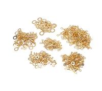 HUSHUI Assortiment de 540 Cosses de Fil en Laiton, Cosses à Anneau de Câble électrique avec Tailles M3 M4 M5 M6 M8 M10, avec Boîte de Rangement Transparente, pour Connexions électriques