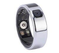 HUSHUI Bague Intelligente, Boutons Tactiles, Plusieurs Modes de Sport, Connexion APP, étanchéité IP68, Acier Inoxydable, 18 MAh, avec Contrôle de Caméra pour Le Cyclisme, la Course à (#8)