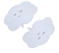 HUSHUI Ballons en Aluminium 2 Pièces, Décoration de Fête avec Visage Souriant Nuage avec Sarbacane, pour Décoration Intérieure et Extérieure de Jardin de Mariage