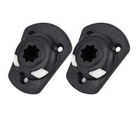 HUSHUI Base de Montage pour Kayak, 2 Pièces, Support de Canne à Pêche Durable, Accessoires pour Kayak, Léger, Portable, en Plastique Noir