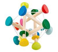 HUSHUI bébé Balle sensorielle Jouet, bébé Balle élastique en Bois Jouets bébé saisir Balle Gonflable capacité de Perception précoce Jouets créatifs pour Enfants