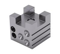 HUSHUI Bloc de Dappage de Montre de Tailles de Trous Multiples, pour la Fabrication de Bijoux de Précision et L'outil de Réparation de Montre, Matériau en Fer 1 Pièce