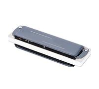HUSHUI Blues Harp Harmonica Orgue Professionnel pour Débutants avec Couvercle étanche en Acier Inoxydable à 10 Trous et Corps en ABS 100 X 27 X 20 Mm (Blanche)