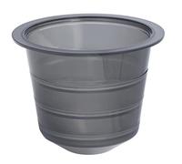 HUSHUI Boîte à Capsules de café, Support de Rangement élégant Anti-poussière pour la Maison, ABS Noir Transparent 15 Pièces