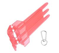 HUSHUI Boîte à Fléchettes Universelle, Boîtier ABS Compact et Durable avec Boucle de Suspension en Alliage D'aluminium pour Les Amateurs de Fléchettes 17x8.5cm (Rouge)