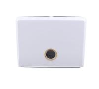 HUSHUI Boîte à Mouchoirs Murale, Conception Simple, Gain D'espace Efficace pour Le Bureau et la Maison, Plastique Blanc, Grande capacité