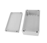 HUSHUI Boîte de Projet de Boîtier électrique ABS IP65 Résistant à L'eau pour Connexion de Câblage Extérieure, 4 Pouces, Anti-poussière et Durable (200 * 120*Hm)