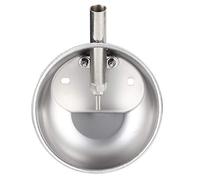 HUSHUI Bol d'alimentation pour Porcs en Acier Inoxydable de Haute qualité, pour Une Consommation d'eau Efficace dans Les Fermes D'élevage, Disponible en Petits et Grands (Acier Inoxydable Rond Extra