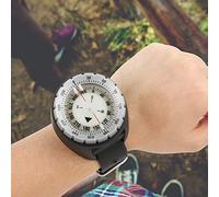 HUSHUI Boussole de Plongée Lumineuse CP-991, Légère et étanche, pour Les Aventures sous-Marines et Le Camping, Matériau ABS (Grise)