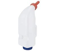 HUSHUI Bouteille de Lait de Veau 4L avec Poignée, Outil d'alimentation en Plastique et Caoutchouc Durable pour Les Fermes D'élevage, 1 unité