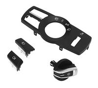 HUSHUI Bouton de Commutation de Phare pour Série 5 6 7 X3 X4, Accessoires D'intérieur de Voiture Durables de Haute qualité (Noir mat)