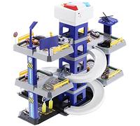 HUSHUI Bricolage Assemblage Voiture Garage Parking Jouets Amusant Ensemble coloré pour Les Garçons âgés de 3 Ans et Plus Matériau ABS 57x37x67cm