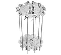 HUSHUI Brochettes de Barbecue Durables en Acier Inoxydable, pour Rôtir le Kebab et la Viande, Accessoire de Cuisine Domestique, 10 Pièces
