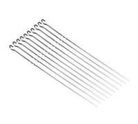 HUSHUI Brochettes en Acier Inoxydable pour Barbecue, Outils de Grillades, Solides et Durables pour les Activités de Plein Air, 10 Pièces
