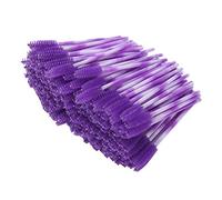 HUSHUI Brosse à Cils Jetable, 200 Pièces, Outil de Maquillage Portable pour Voyage, Usage Quotidien, Brosse en Fibres (Violet foncé)